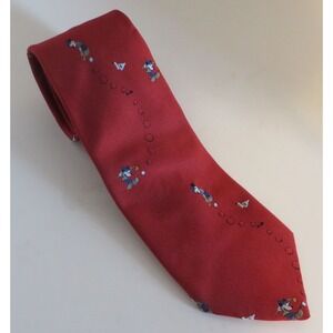Vtg Mickey Mouse Playing Golf Neck Tie Balancine The Tie Works Walt Disney